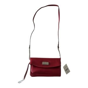 Nine West Red Leather Crossbody Bag